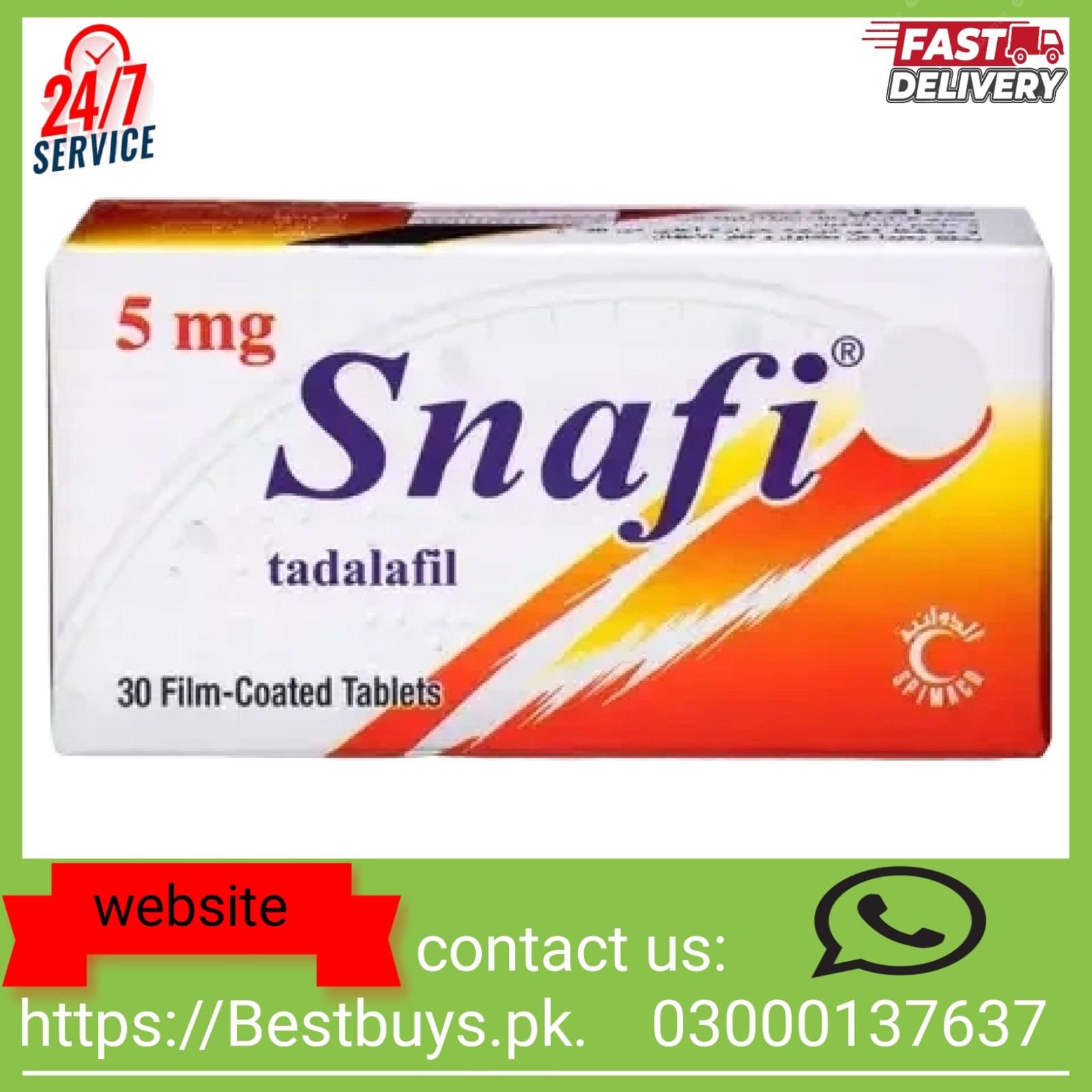 Snafi Tablets 5mg Lowest Price in Pakistan – Boost Energy, Timing